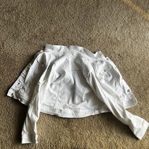 Cat And Jack Girls Large 10/12 White Denim Jacket